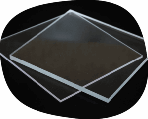 clear plastic sheets.