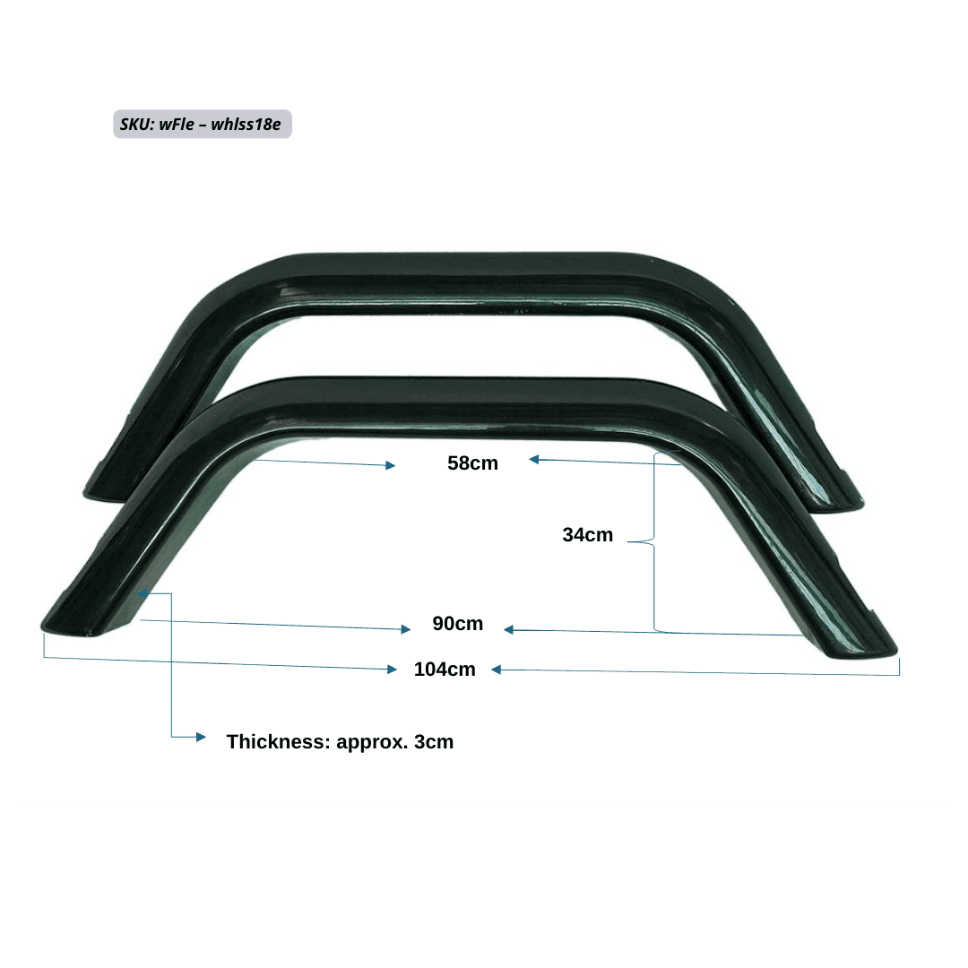 Wheel Spats Single Axle Black Evolution - Image 5