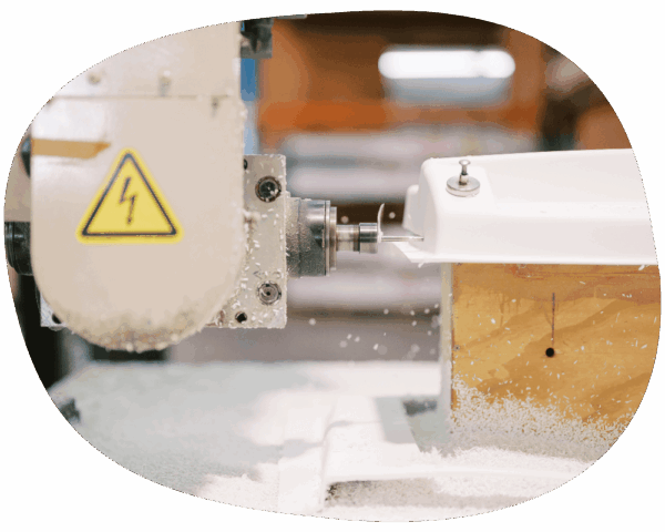 CNC routing machine performing extremely accurate CNC routing services in Perth on a custom plastic product.